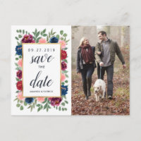 Burgundy Blush Navy Gold Hochzeit speichern das Da