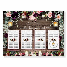 Burgundy Blush Pink 140 Gast Luxury Seating Chart