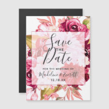 Burgundy & Blush Pink Blues Blues Hochzeit Speiche