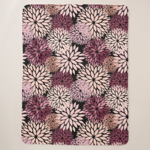Burgundy Blush Pink Blume Sherpadecke