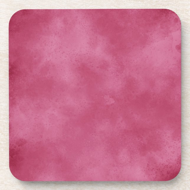 Burgundy Blush Plastic Getränkeuntersetzer (Vorderseite)