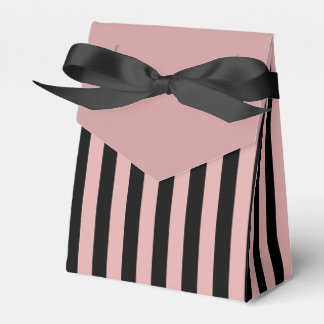 Burgundy & Blush-Streifen Geschenkschachtel