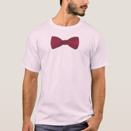 Burgundy Bow Krawatte Prom Wedding Formal Bowtie T T-Shirt
