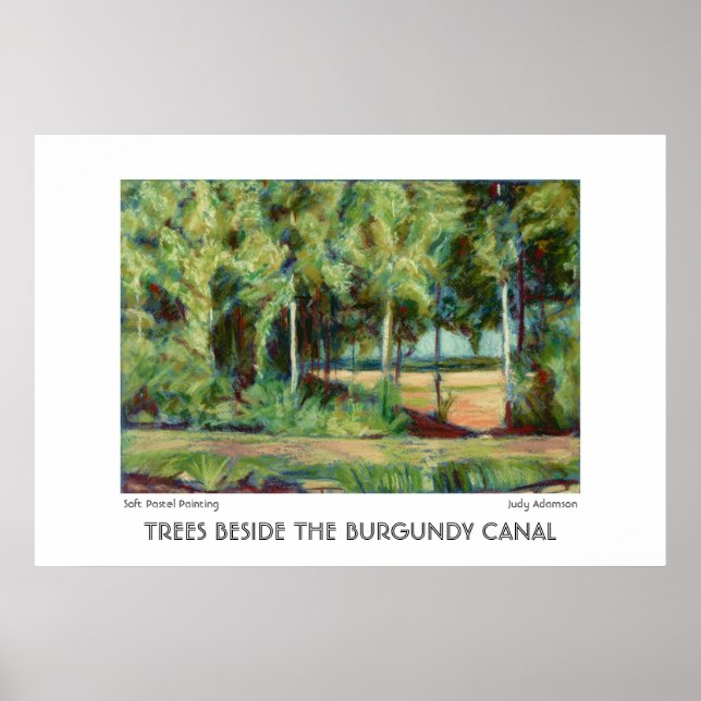 Burgundy Canal Print oder Poster (Vorne)