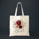 Burgundy Champagne Ivory Mauve Bridesmaids Geschen Tragetasche<br><div class="desc">Elegantes Burgundy Rot,  Champagner Elfenbein erdig blumigen Hochzeitsmädchen Geschenk tote Tasche mit elegantem Bouquet von Burgund,  Champagner Elfenbein Rose Pfannkuchen und Salbeigrün eucalyptus Blätter. Bitte kontaktieren Sie mich für Hilfe bei der Anpassung oder wenn Sie ein anderes Produkt mit diesem Design benötigen.</div>