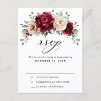 Burgundy Champagne Ivory Mauve Rose Floral UAWG
