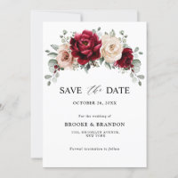 Burgundy Champagne Ivory Mauve Rose Floral Wedding
