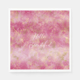 Burgundy Cherry Gold Ombre Serviette