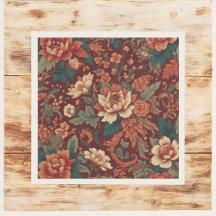 Burgundy Chinoiserie Antillen Vintager Sommer