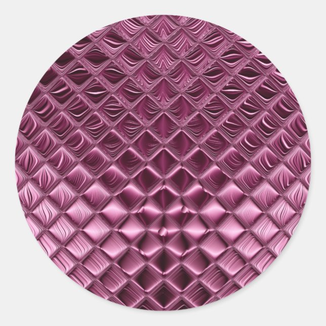 Burgundy Classic Round Aufkleber (Vorderseite)