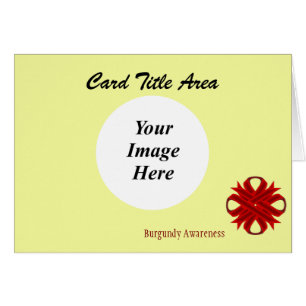 Burgundy Clover Ribbon Template by K Yoncich
