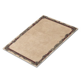 Burgundy Color Extravaganter Rahmen mit Lines Pad Notizblock