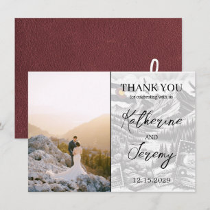 Burgundy Colorado Passport Danke Karte
