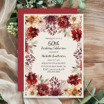 Burgundy Cream Watercolor Floral 60. Geburtstag Einladung<br><div class="desc">Eleganter bordeauxfarbener und cremefarbener Wasserfarbenfall/Herbstgeburtstag Einladung für Frauen. Diese Einladung ist für einen 60. Geburtstag gedacht,  kann aber für jeden Altersgruppen angepasst werden. Kontaktieren Sie mich,  um Hilfe bei Ihren Anpassungen zu erhalten oder um zusätzliche Matching oder Koordination von Zazzle Produkten für Ihre Veranstaltung zu beantragen.</div>