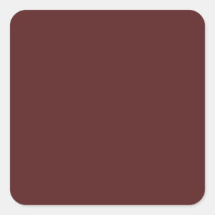 Burgundy Deep Red Custom Quadratischer Aufkleber