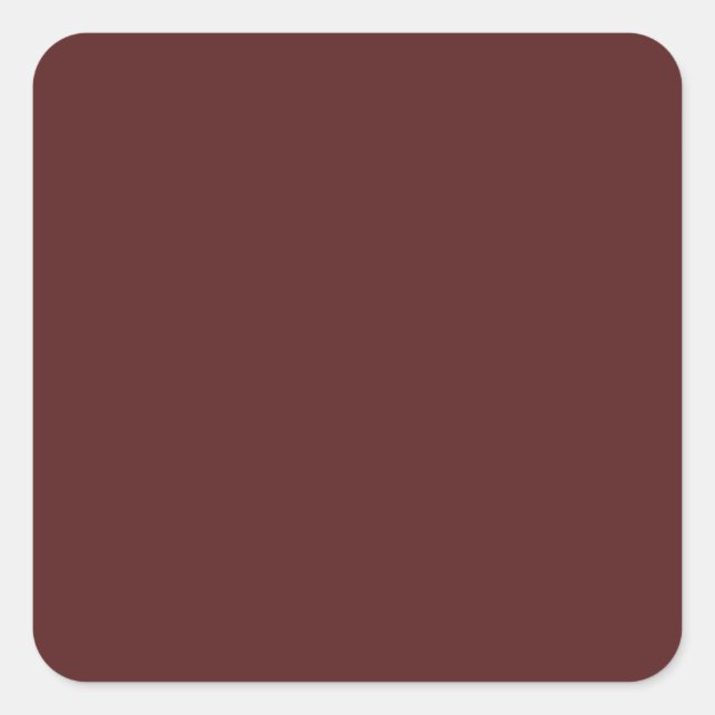 Burgundy Deep Red Custom Quadratischer Aufkleber (Vorderseite)