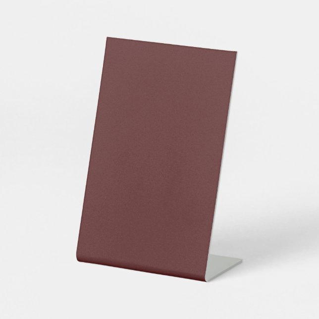 Burgundy Deep Red Custom Sockelschild (Vorderseite)
