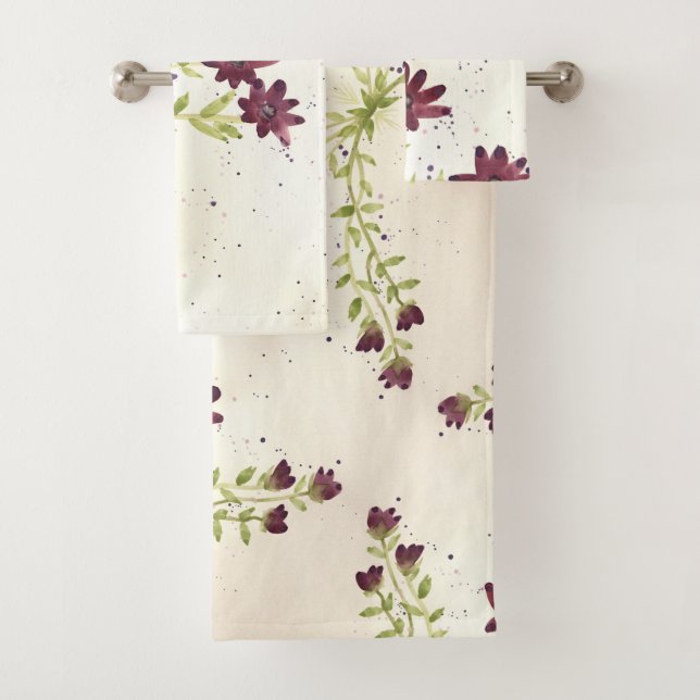 Burgundy Elegance Handtuch Set (Insitu)