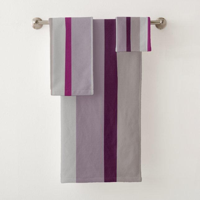 Burgundy et rose Abstrait rayures (En situation)