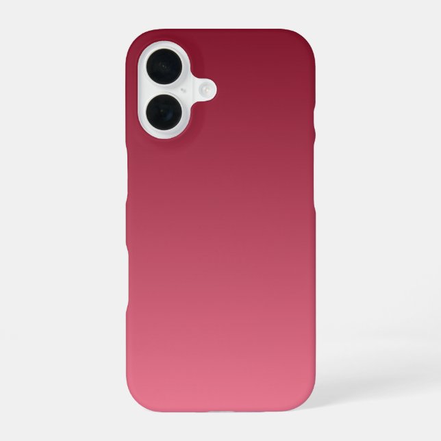 Burgundy Fade iPhone 16 Hülle (Rückseite)