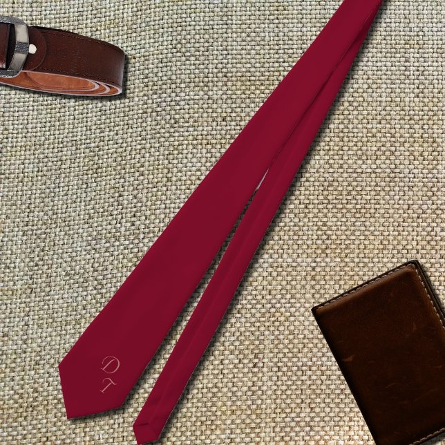 Burgundy Farbe - Ihre Monogramme Krawatte (Von Creator hochgeladen)