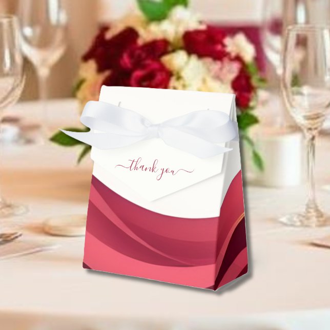 Burgundy Favor Boxes Geschenkschachtel (Burgundy Favor Boxes )