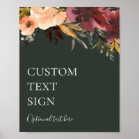 Burgundy Floral | Grüne Karten und Geschenke nach 