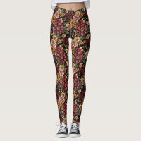 Burgundy Floral Pattern