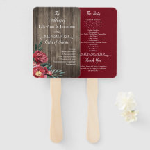 Burgundy Floral Rustic Barn Wood Wedding