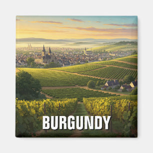 Burgundy France Travel Magnet