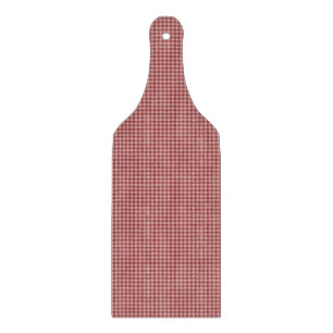 Burgundy Gingham-CUTTING-BOARD-PADDLE Schneidebrett