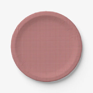 Burgundy Gingham-PAPER PARTY-TELLER Pappteller