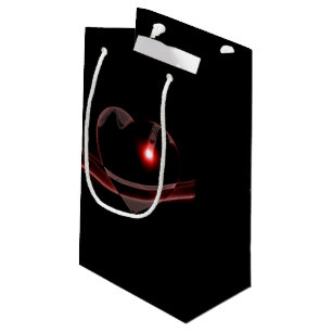 Burgundy Glass Heart reflektiert Licht Kleine Geschenktüte