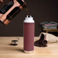 Burgundy Glitzer Gradient Water Flasche