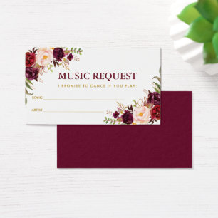 Burgundy Gold Mariage Music Demande de la chanson 