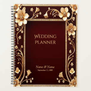 Burgundy Golden Blume Planer