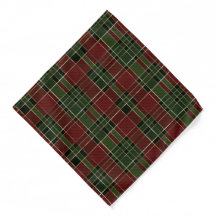 Burgundy Green Karierter Weihnachtsurlaub