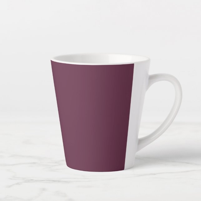 Burgundy Keramik Latte Tasse (Rechts)