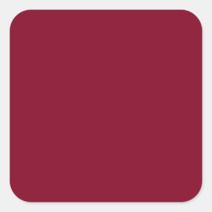 Burgundy Large Quadratischer Aufkleber