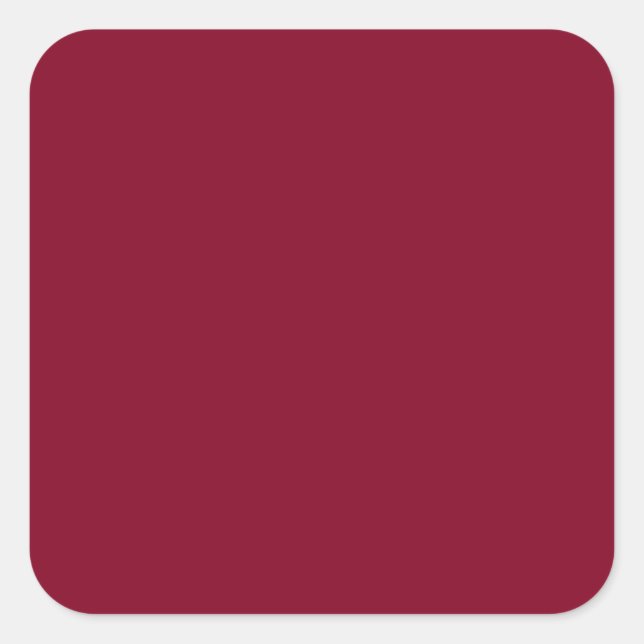 Burgundy Large Quadratischer Aufkleber (Vorderseite)
