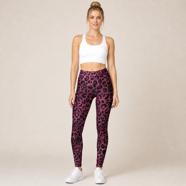Burgundy Leopard Leggings (Von Creator hochgeladen)