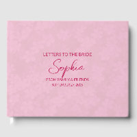 Burgundy Letters to Bride Keepake Notebook