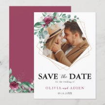 Burgundy Lila Ivory Floral Geometric Foto