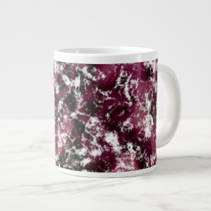 Burgundy Marble Abstrakt Jumbo-Tasse