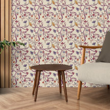 Burgundy Marsala Bohemisches Muster