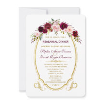 Burgundy Marsala Herbstfest Probe Abendessen