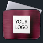 Burgundy Metallic - Werbung für kundenspezifische  Laptopschutzhülle<br><div class="desc">Moderne Burgundy Imitats Metallic Stainless Elegant Ihre individuelle Logo-Werbeaktion Laptop-Bag oder Sleeve Werbe-Case (Promo) Werbung. Dieses klassische berufliche Business-Computergehäuse kann so angepasst werden,  dass es Ihr Firmenlogo oder Ihr Firmenlogo enthält.</div>