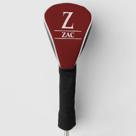 Burgundy Mit Monogramm Golf Head Cover Golf Headcover