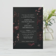 Burgundy Moody Floral