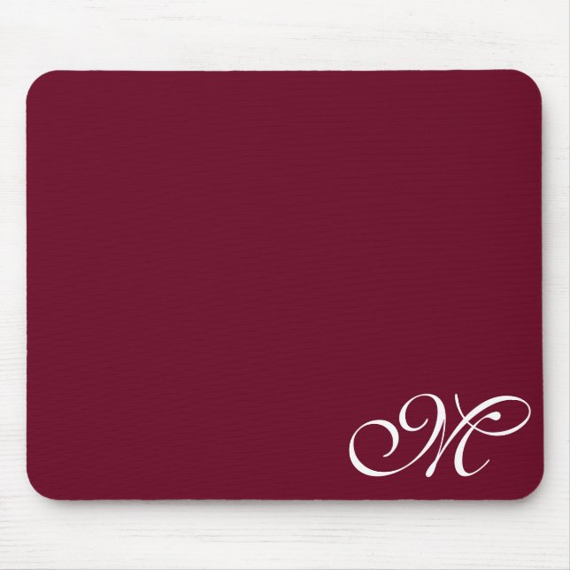 Burgundy oder wählen Sie Ihre Farbe Mousepad (Vorne)